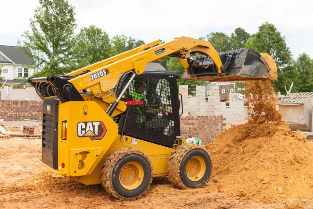 Skid steer loader on a jobsite